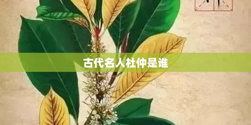 古代名人杜仲是谁