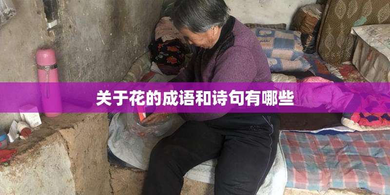 关于花的成语和诗句有哪些