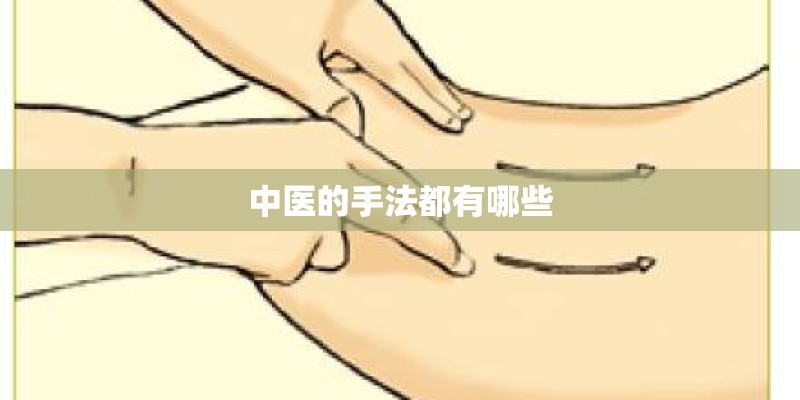 中医的手法都有哪些