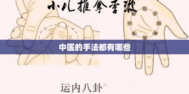 中医的手法都有哪些