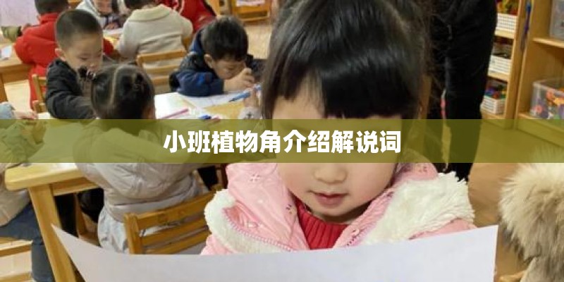 小班植物角介绍解说词