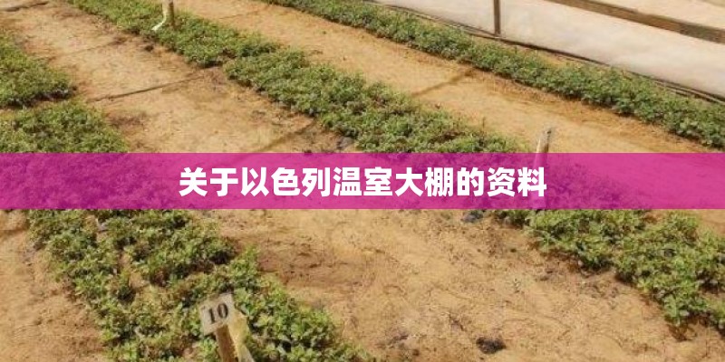 关于以色列温室大棚的资料