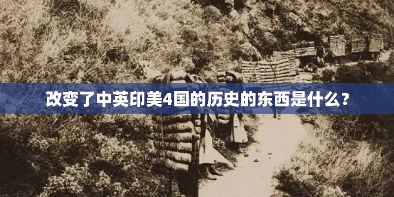 改变了中英印美4国的历史的东西是什么？