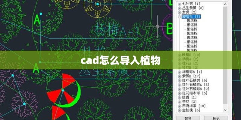 cad怎么导入植物
