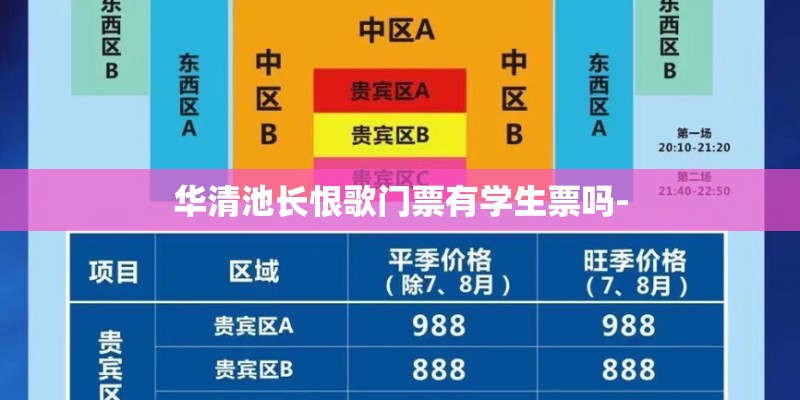 华清池长恨歌门票有学生票吗-