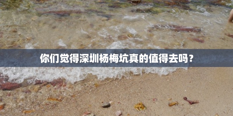 你们觉得深圳杨梅坑真的值得去吗？