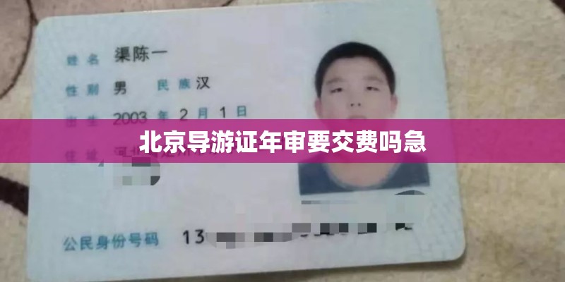 北京导游证年审要交费吗急
